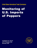 Monitoring of U.S. Imports of Peppers 2006