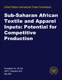 Sub-Saharan Africa: Effects of Infrastructure Conditions on Export Competitiveness, Third Annual Report