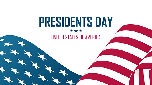 Thumbnail stating 'Presidents Day United States of America'