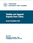 USITC Publication 4465 Textile and Apparel Imports from China: Statistical Reports, Annual Compilation 2013