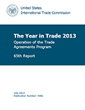 USITC Publication 4481 The Year in Trade 2013